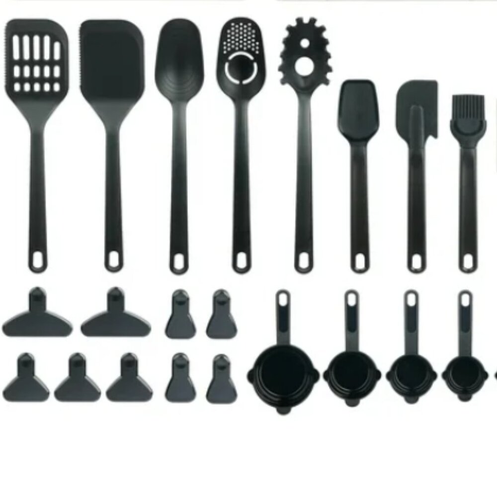 Black Kitchen Tools Set